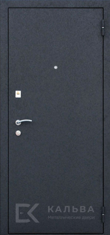 Фото «Металлическая дверь темный графит с МДФ дуб решетка №10»